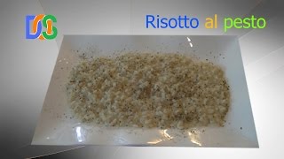 Ricetta economica  Risotto al pesto [upl. by Adelaja]