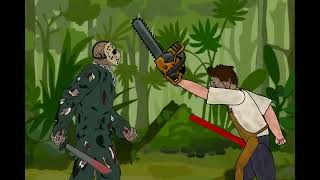 jason vs leatherface dc2 animation [upl. by Northey137]