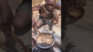 Its🔥 Cooking time Food😋 hadzabe hunts Oldman Enjoy their favorite food [upl. by Anitroc702]