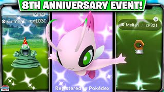 Celebrate Pokémon GO’s 8th Anniversary Shiny Meltan Party Hat Pokémon and More” [upl. by Kentigerma517]