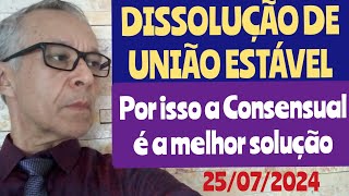 DISSOLUÇÃO DE UNIÃO ESTÁVEL POR ISSO A CONSENSUAL É A MELHOR SOLUÇÃO [upl. by Nnylrebma]