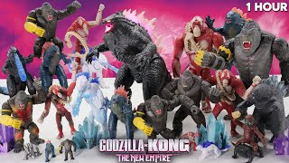 EPIC Unboxing EVERY Godzilla X Kong Toy The New Empire Merch  1 HOUR [upl. by Oneil85]