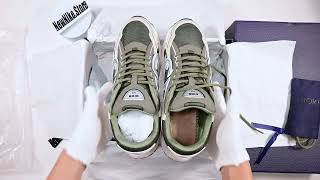 Dior B30 Green And Ecru Trainers [upl. by Llevel451]