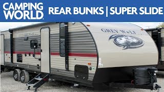 2018 Forest River Grey Wolf 26DBH  Bunkhouse Travel Trailer  RV Review Camping World [upl. by Ardnasil]