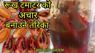 Rukh tamatar ko achartamarillo pickle nepali style  👍👍Rewatisgarden [upl. by Asillam]