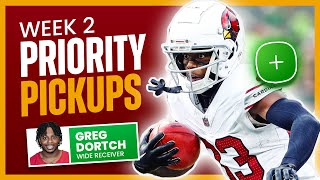 Top 10 Fantasy Football Waiver Wire Pickups for Week 2  Priority Adds 2024 [upl. by Tallbott]