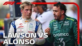 Liam Lawson Goes HeadToHead With Fernando Alonso In Austin [upl. by Marlon]