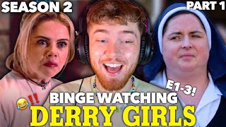 I Binged Season 2 of Derry Girls Part 1 REACTION [upl. by Kalil]