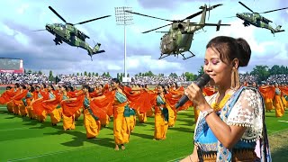 Bagurumba Bihu dance amp Song performance at the opening ceremony of 133rd Durand Chup at Kokrajhar [upl. by Brigit]