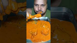 BUTTER CHICKEN WITH ROTI😱🔥 youtubeshorts food chickenlegpiece foodblogger foodlover mukbang [upl. by Ehrman]