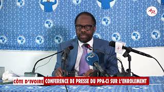 Côte dIvoire  Le PPACI sexprime sur lenrôlement électoral  Conférence de presse [upl. by Sulrac]