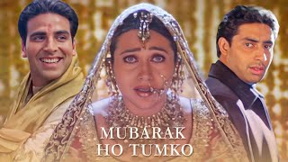 Mubarak Ho Tumko Ye Shaadi Tumhari  Lyrical  Udit Narayan  Karisma Abhishek  Wedding Song [upl. by Leinnad]