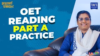 OET Reading Part A Practice  Tijus Academy [upl. by Azilem364]