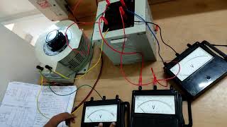 Polarity test on single phase transformer Electrical lab [upl. by Nanreik]