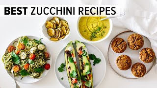 BEST ZUCCHINI RECIPES  easy amp healthy recipes to love [upl. by Margarida]