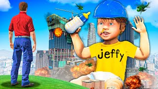 Upgrading To BABY JEFFY in GTA 5 [upl. by Ynnod]