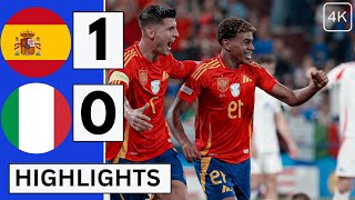 🇪🇸Spain vs Italy 10 Extended HIGHLIGHTS amp All GOALS  EURO 2024 [upl. by Onoitna]