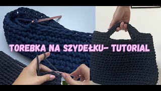 Torebka ze sznurka bawełnianego na szydełku  tutorial 🧶 [upl. by Oinotnaocram]