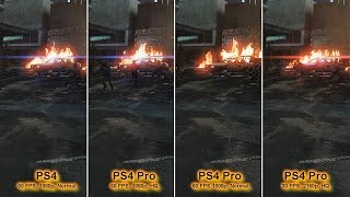 The Last of Us Remastered  Patch 109  4K Graphics Comparison  PS4 vs PS4 Pro [upl. by Adnirak]