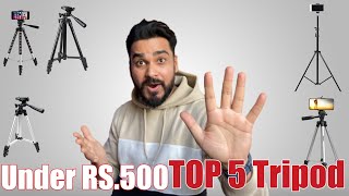 Cheap amp Best Top 5 Tripod Under Rs500 Budget  Amazon  Unboxing [upl. by Conyers701]