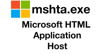 mshta ou Microsoft HTML Application host hta [upl. by Garald]