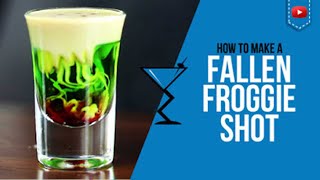 Fallen Froggie Shot  How to make a Fallen Froggie Shot Recipe for Halloween [upl. by Swiercz435]