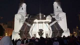 theatre of illumination Leeds light night millennium square Leeds United Kingdom [upl. by Adirehs]