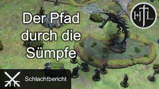 Battlereport  D2T 10  Der Pfad durch die Sümpfe Hobbit Tabletop  Herr der Ringe  Hdr [upl. by Zul]