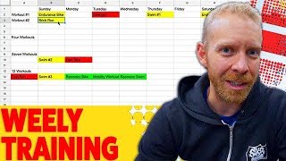 TRIATHLON TRAINING PLAN diy for any number of weekly workouts [upl. by Annasor113]