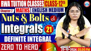 Class 12 Maths Chapter 7 Integral  Definite Integral  12th Maths Imp Concepts By RWA [upl. by Ntsud]