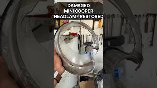 Damaged Mini Cooper headlamp Restoration  headlamp restoration  9846900228 [upl. by Caye179]