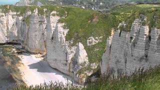 Etretat Falaises Seine Maritime Normandy France [upl. by Tootsie240]