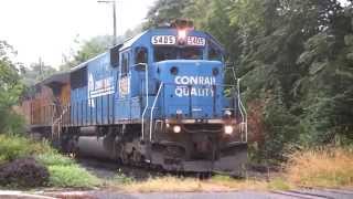 HD Conrail SD50 5405 with Leslie RS5T [upl. by Janey885]