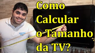 Como calcular o tamanho da televisão em polegadas  Matemática Rio [upl. by Sarilda]