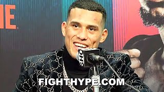 DAVID BENAVIDEZ IMMEDIATE REACTION AFTER STOPPING KYRONE DAVIS [upl. by Ardene]