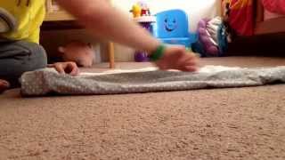 rolled up receiving blanket tutorial [upl. by Anesuza]