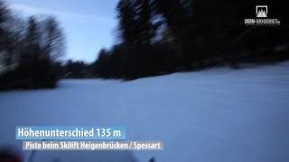 Skilift Heigenbrücken Fahrt mit dem Schneemobil [upl. by Boggers]