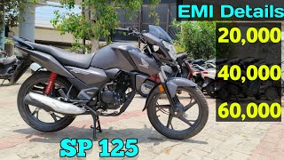 New Variant Honda SP 125 Bs6 2024 Model Bike Price Detail  Down Payment 💰 Loan Details🔥 EMI Finance [upl. by Ornie91]