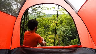 Solo Camping Mastering Tent Setup amp Cooking [upl. by Sirmons]