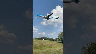 KLM Airbus A330300 PHAKD landing at Dulles International Airport shorts [upl. by Ethyl]