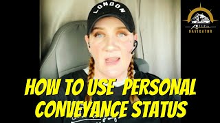 How to Use the Personal Conveyance Status [upl. by Akkimat]