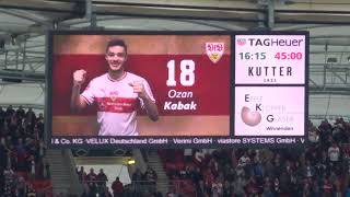 VfB vs Hannover 96  45 Tor Kabak  30 2019 live  MercedesBenz Arena [upl. by Daisey]