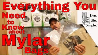 Everything You Need to Know About MYLAR Bags amp Freeze Dried Food Storage  Food Storage Video 3 [upl. by Eemaj666]