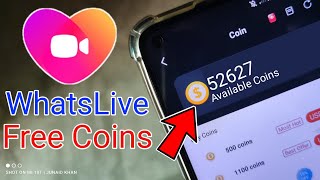 WhatsLive Free Coins  How To Buy Whatslive Coins [upl. by Ynottirb]