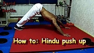 Hindu push up for training shoulders triceps and chest  Indische Liegestütze [upl. by Chae882]