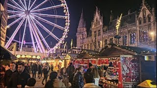 Prices at Christmas markets in the Belgian cities of Brussels Ghent Ostend [upl. by Auguste]