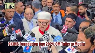 SKIMS Foundation Day 2024 CM Talks to Media [upl. by Orin]