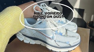 Nike Vomero 5 Photon Dust Review Unboxing amp On Foot unboxing [upl. by Nwavahs]