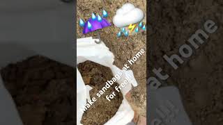 How to make FREE sandbags at home Prevent rain from flooding your house [upl. by Ayanej348]