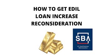 how to get eidl reconsideration fix or increase your sba eidl loan [upl. by Ahsemal]